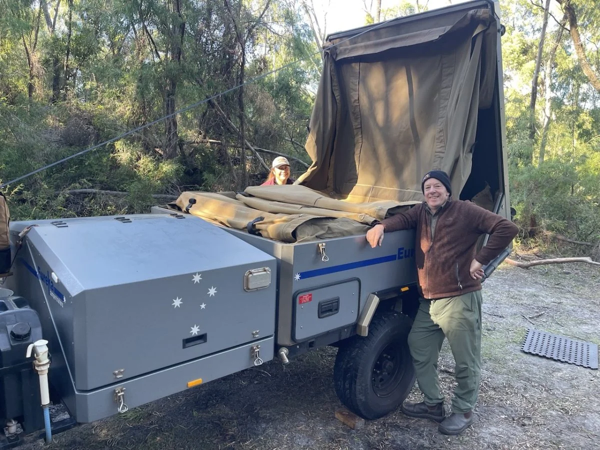 Camping in our Hire Eureka Offroad Camper Camping in our Hire Eureka Offroad Camper